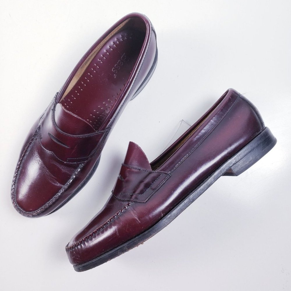 G.H Bass & Co Weejuns Men's Cordovan Leather Penny Loafer Size 12 Slip On